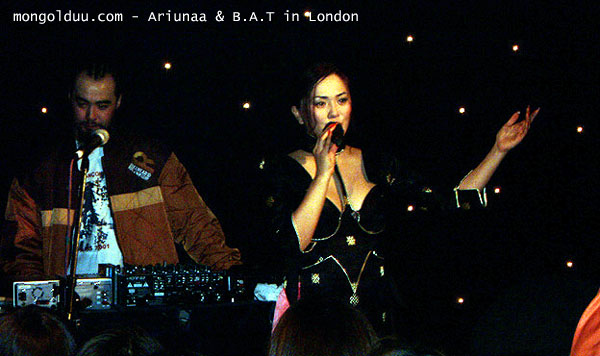 Ariunaa in London, UK. 02.24.2004