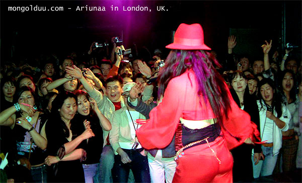 Ariunaa in London, UK. 02.24.2004
